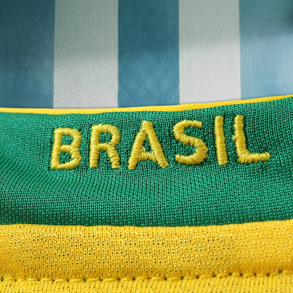 2006 season Brazil home Long sleeved retro Fan version
