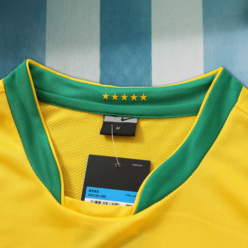 2006 season Brazil home Long sleeved retro Fan version