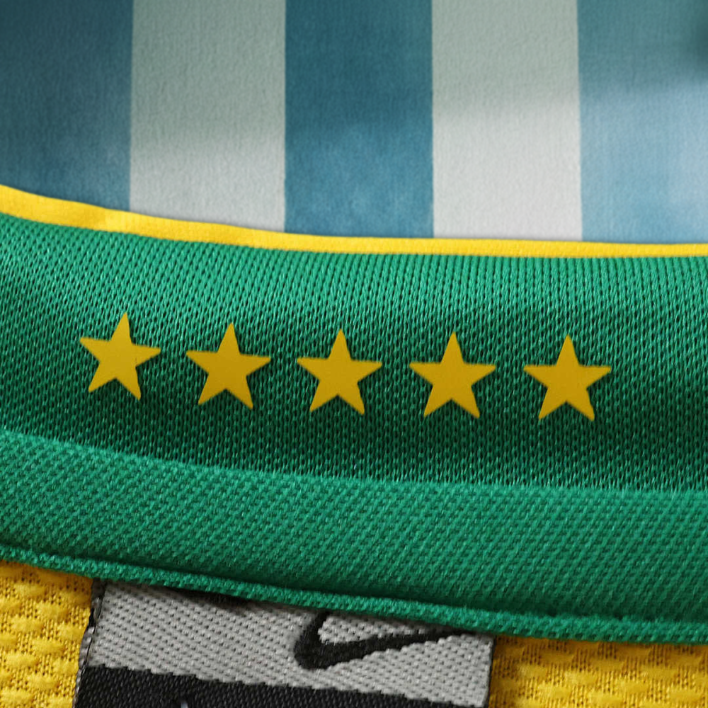2006 season Brazil home Long sleeved retro Fan version