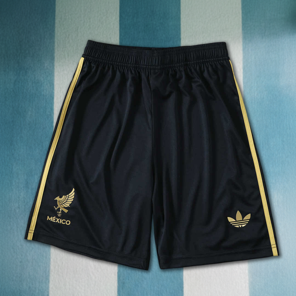 25/26 season Mexico Black gold shorts
