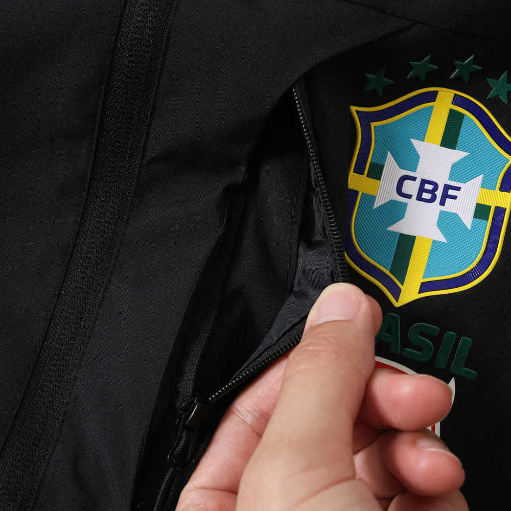 2526 season Brazil Black training suit Jackets