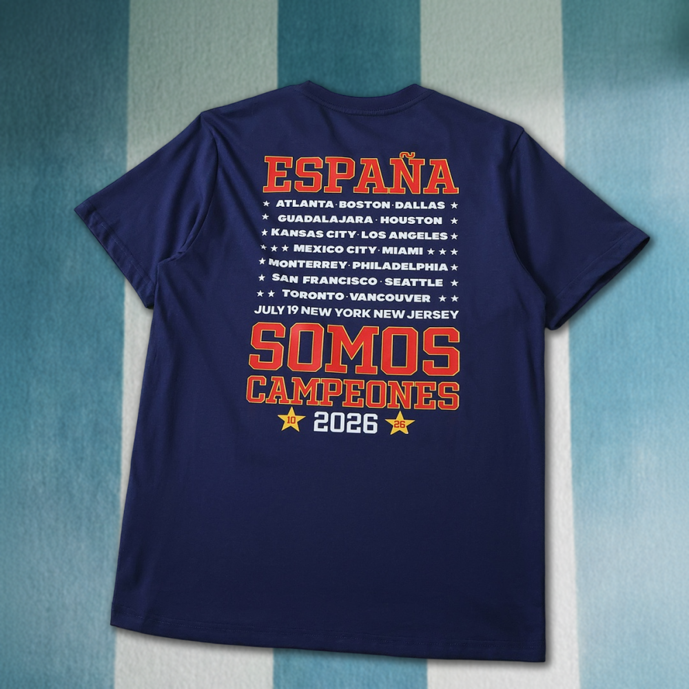 2026 Spain Pure Cotton Champion T-Shirt