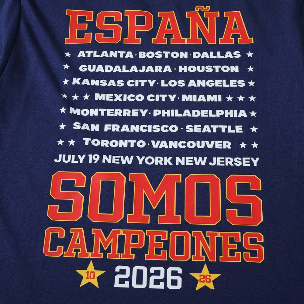 2026 Spain Pure Cotton Champion T-Shirt