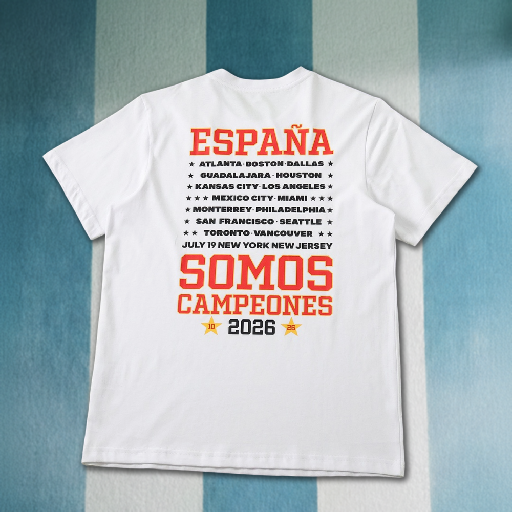 2026 Spain Pure Cotton Champion T-Shirt