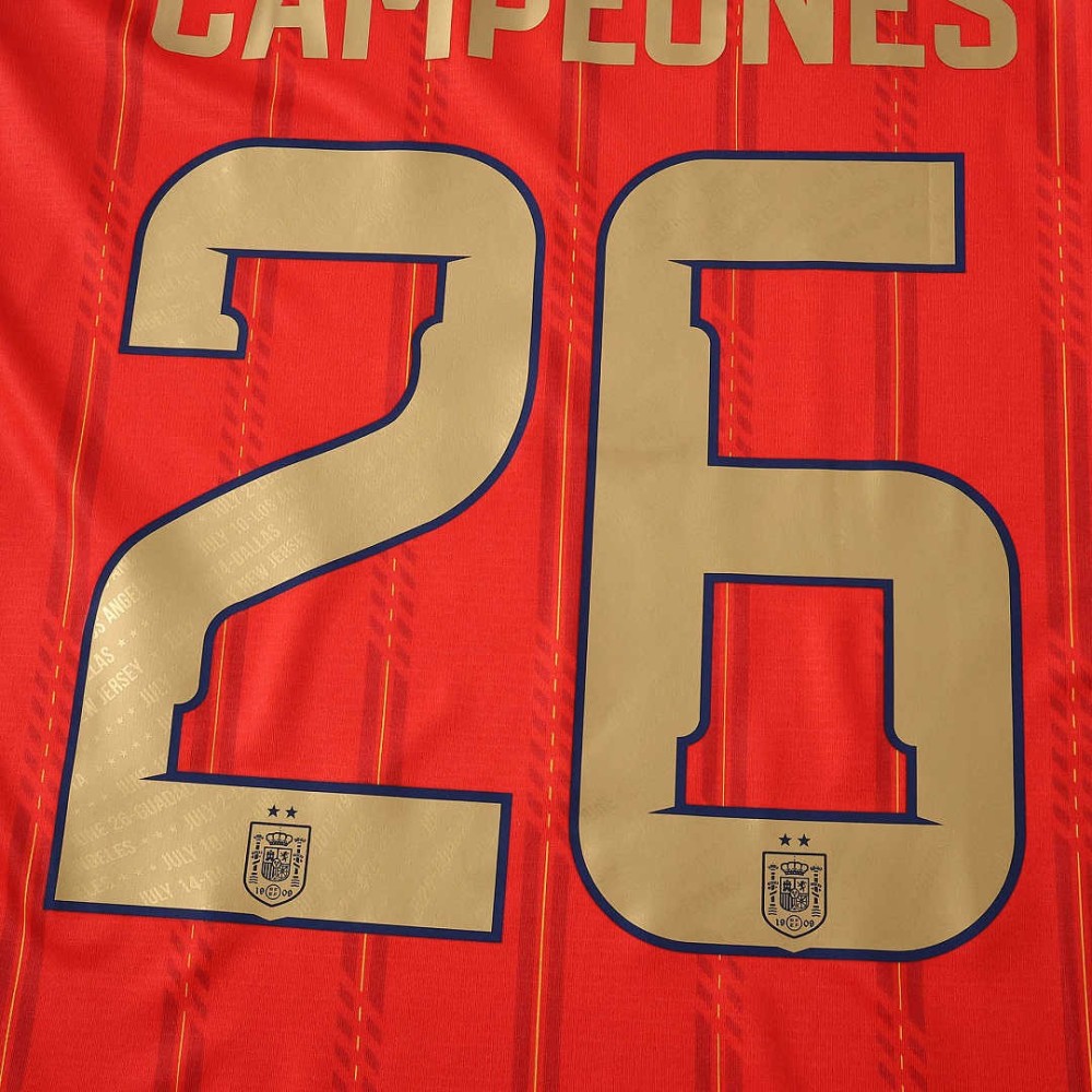 2026 FIFA World Cup Spain home champion Women's Shirt  two  star