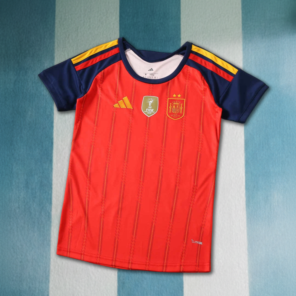 2026 FIFA World Cup Spain home champion Women's Shirt  two  star