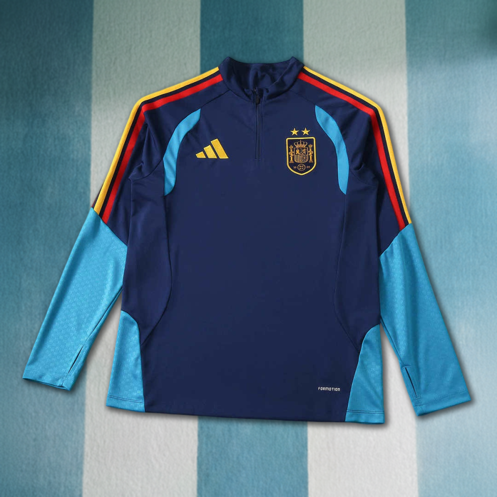 2026 FIFA World Cup Spain royal blue Half pull training suit