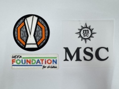 AWAY：UEFA Europa League+Foundation+sleeve sponcor