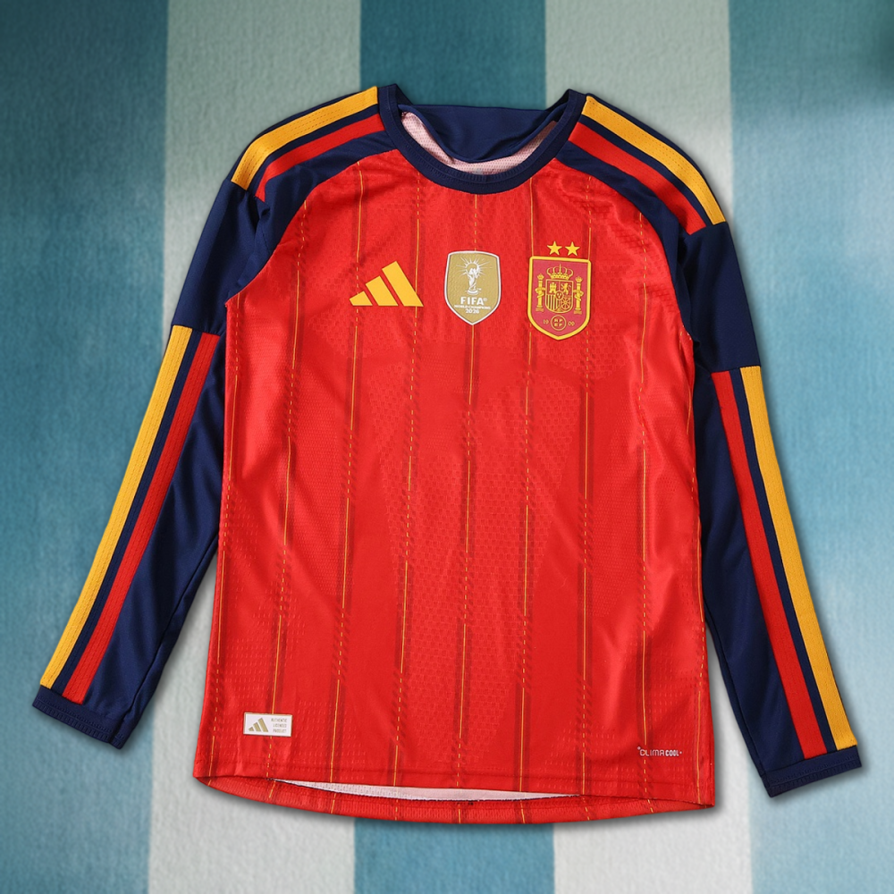 2026 FIFA World Cup Spain home champion Long sleeves Player version two star
