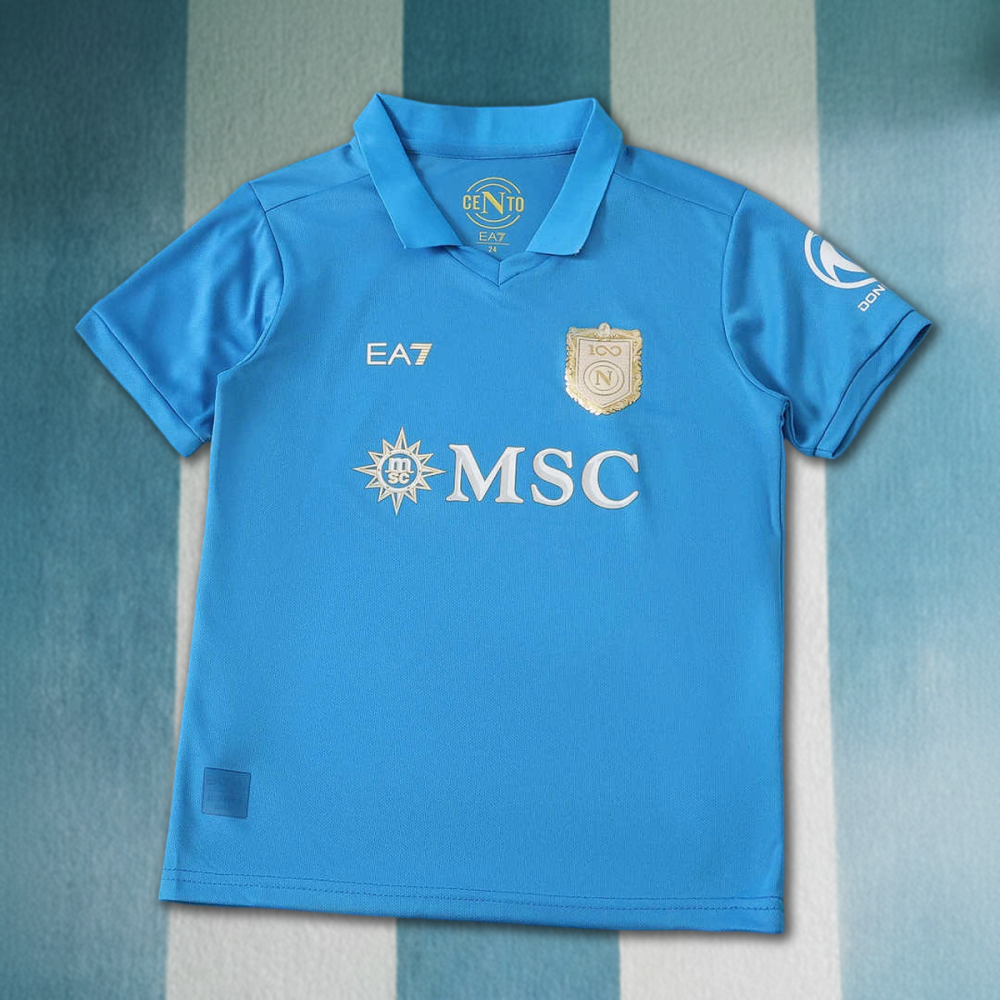 26/27 Season S.S.C. Napoli Home kids kit