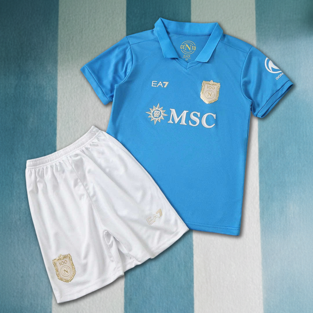 26/27 Season S.S.C. Napoli Home kids kit