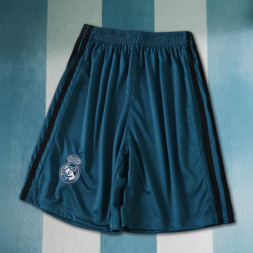 1718 season Real Madrid CF third retro Long sleeves Kids kit