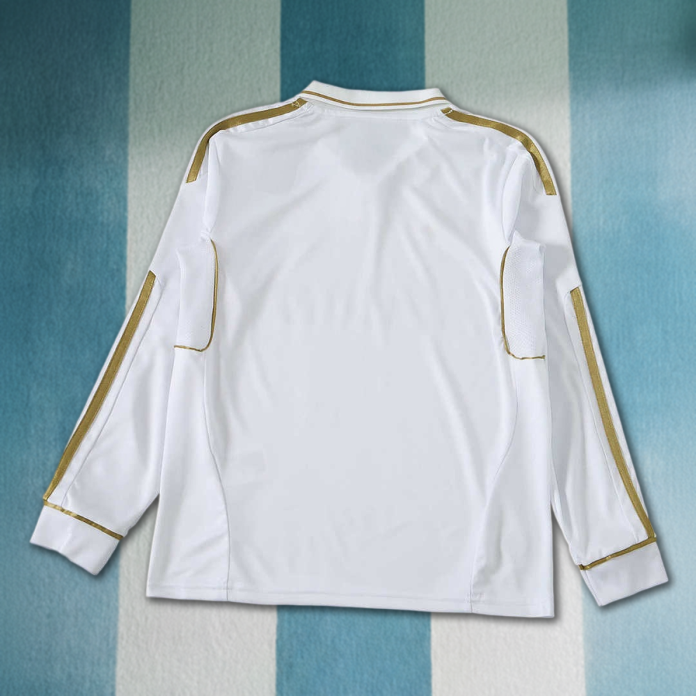 1112 season Real Madrid CF home retro Long sleeves Kids kit