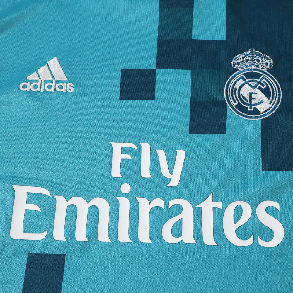 1718 season Real Madrid CF third retro Long sleeves Kids kit