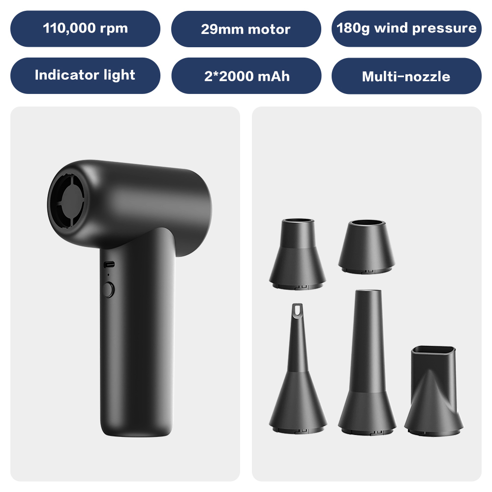 Ventilateur à jet Madefan 110 000 tr/min : souffleur et aspirateur de débris haute vitesse