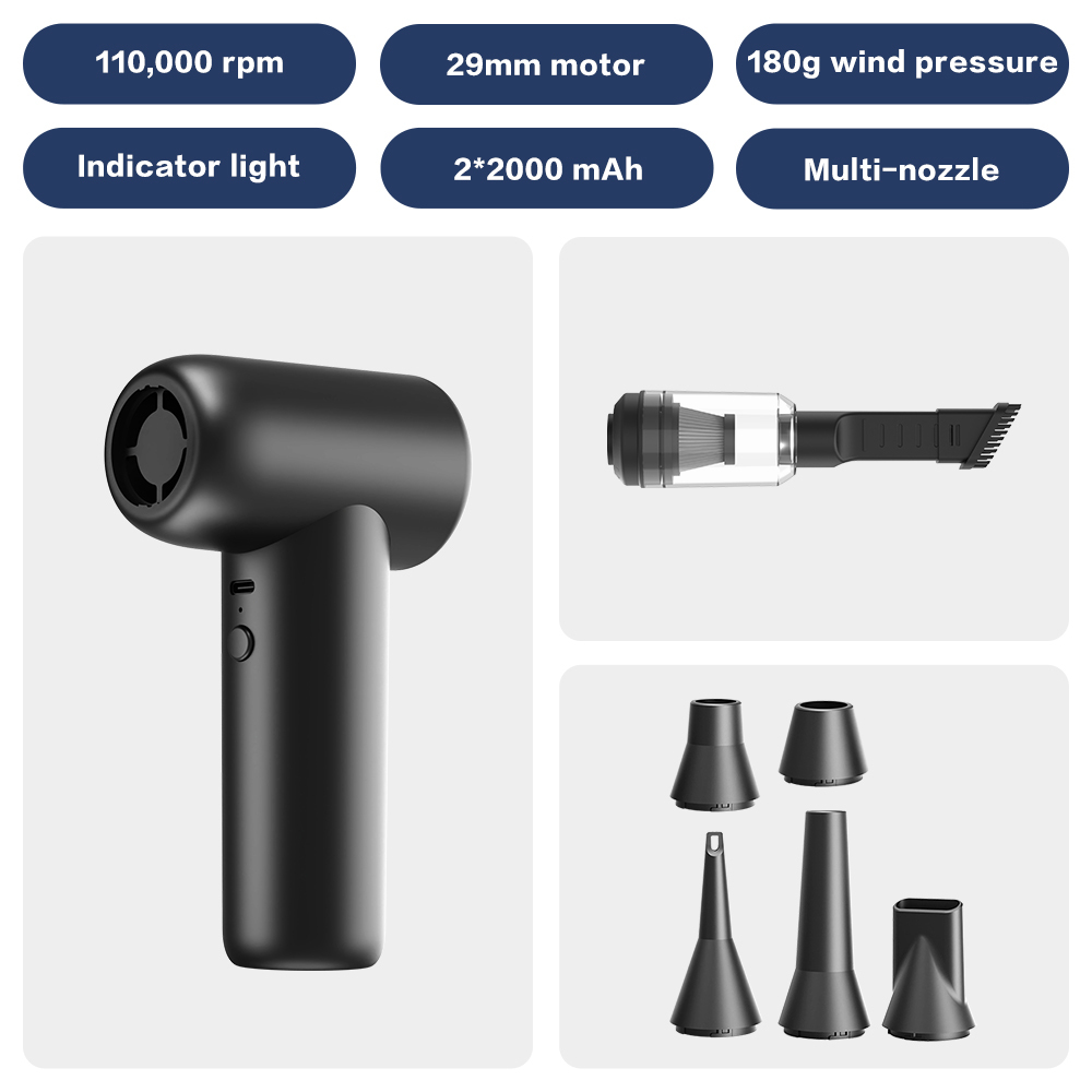 Ventilateur à jet Madefan 110 000 tr/min : souffleur et aspirateur de débris haute vitesse