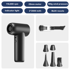 Ventilateur à jet Madefan 110 000 tr/min : souffleur et aspirateur de débris haute vitesse