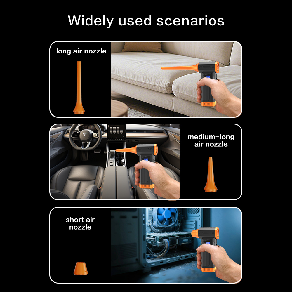 Ventilateur à jet Madefan 110 000 tr/min : outil de soufflage et d’aspiration de débris à grande vitesse