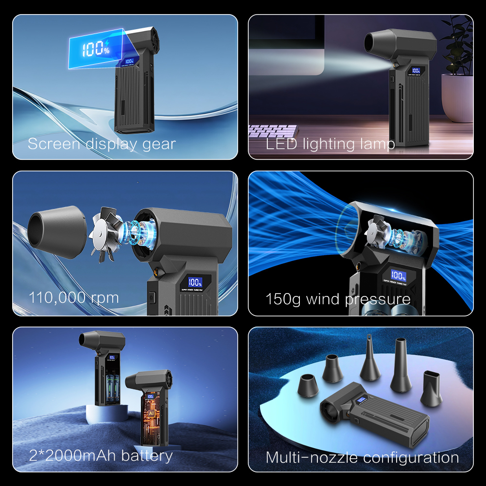 Madefan 110,000 RPM Jet Fan: High-Speed Debris Blower & Vacuum Cleaner