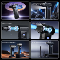 Ventilateur à jet Madefan 110 000 tr/min : outil de soufflage et d’aspiration de débris à grande vitesse