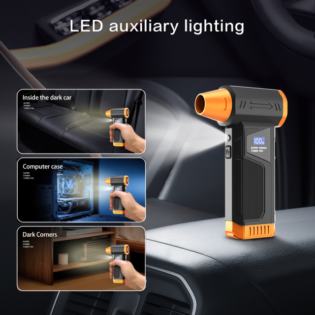 Ventilateur à jet Madefan 110 000 tr/min : outil de soufflage et d’aspiration de débris à grande vitesse