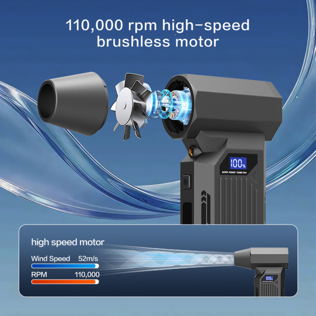 Madefan 110,000 RPM Jet Fan: High-Speed Debris Blower & Vacuum Cleaner