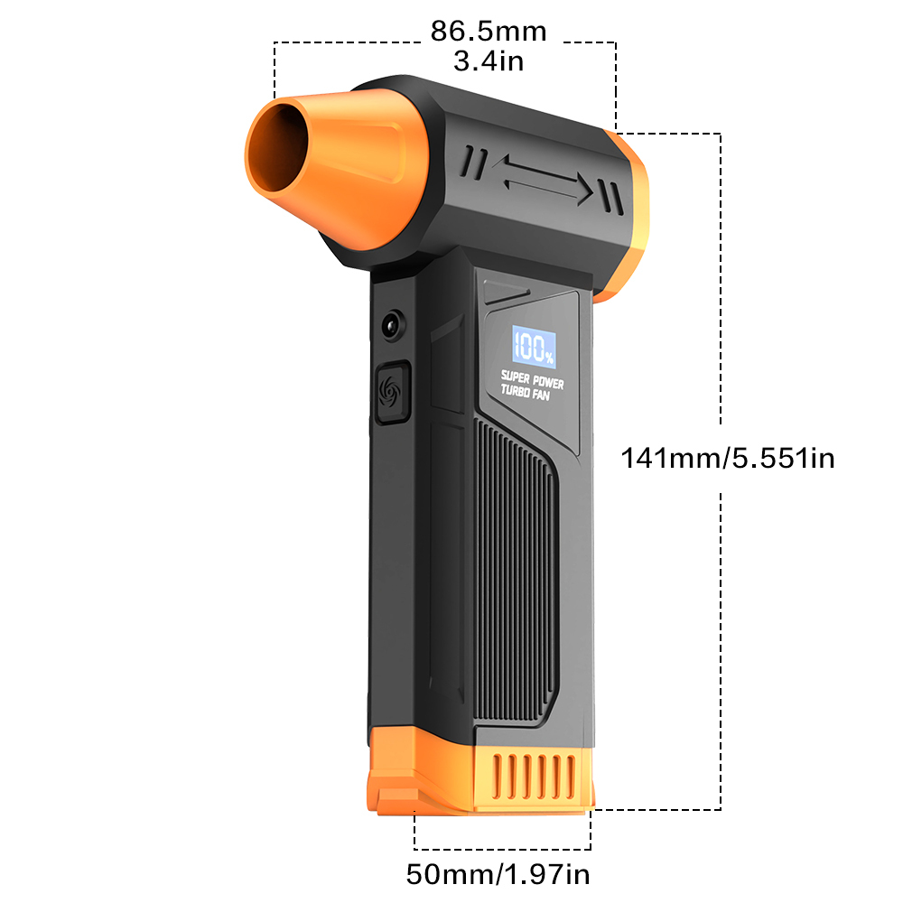 Ventilateur à jet Madefan 110 000 tr/min : outil de soufflage et d’aspiration de débris à grande vitesse
