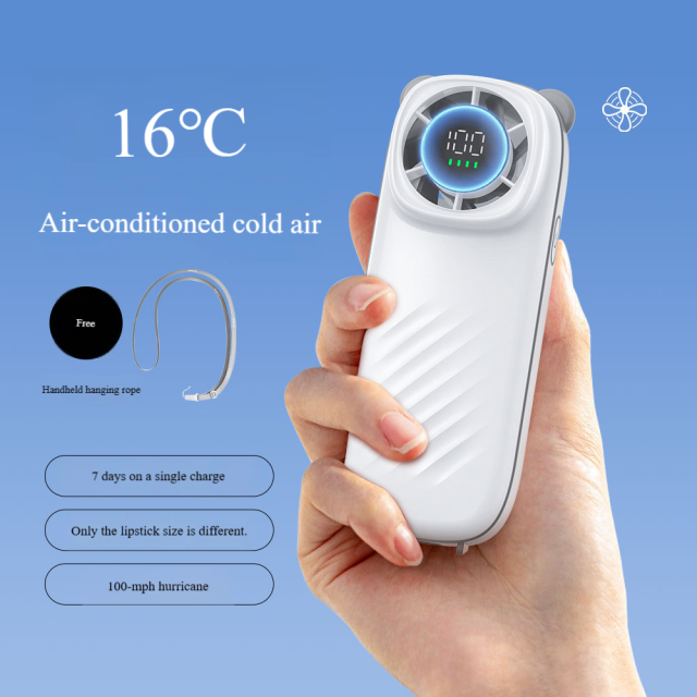 Madefan 3000mAh Handheld Fan: 100-Speed Stepless Control & Ultra-Compact Design