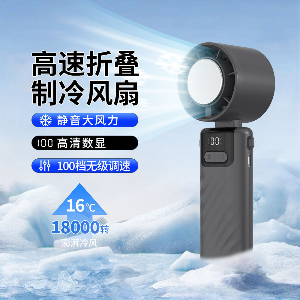 Ventilateur portable Madefan 2400 mAh : contrôle progressif à 100 vitesses et ventilateur de cou à porter