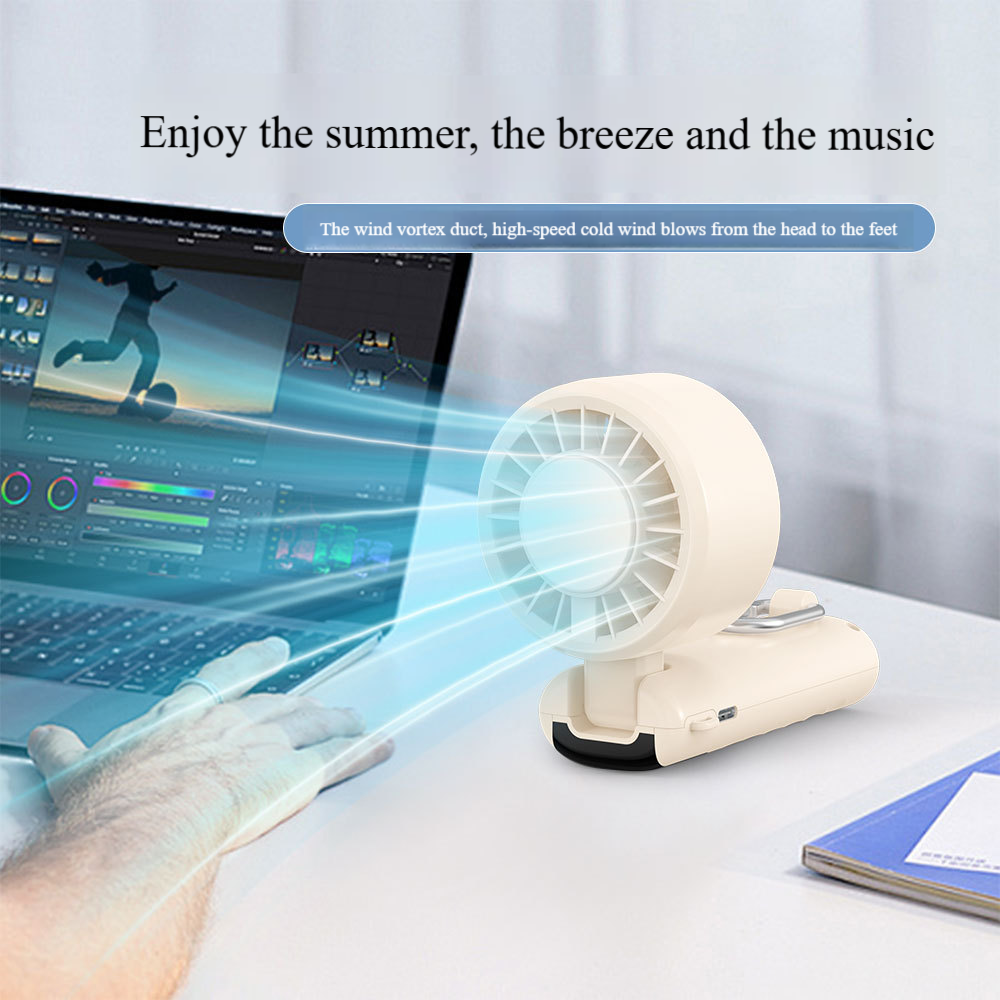 Madefan 2400mAh Handventilator mit Sprühfunktion: Tragbarer Wassersprüh- und Schnellkühl-Turboventilator