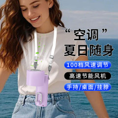 Ventilateur portable Madefan 2400 mAh : contrôle progressif à 100 vitesses et ventilateur de cou à porter
