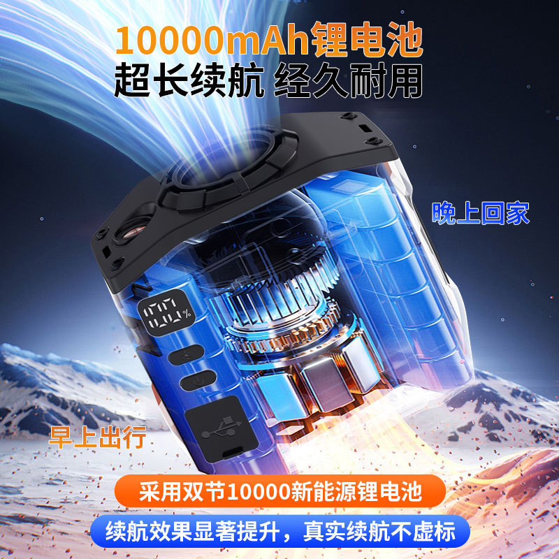 Madefan Hochgeschwindigkeits-Taillenventilator: 12000mAh Akku & Tragbare Körperklimaanlage