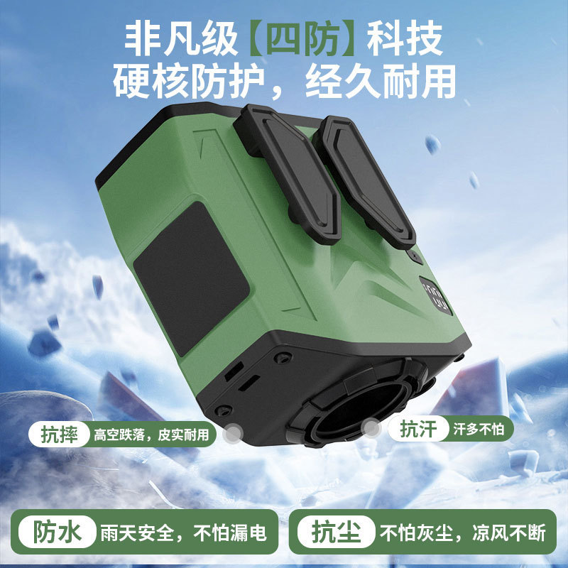 Madefan Hochgeschwindigkeits-Taillenventilator: 12000mAh Akku & Tragbare Körperklimaanlage