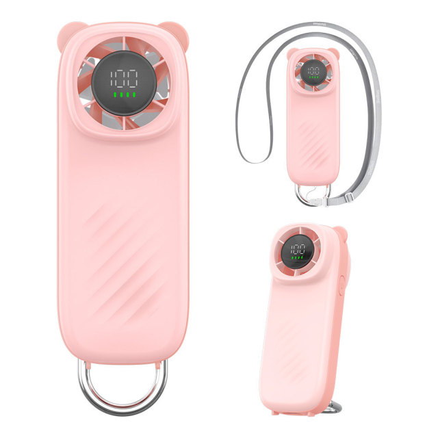 Madefan 3000mAh Handheld Fan: 100-Speed Stepless Control & Ultra-Compact Design