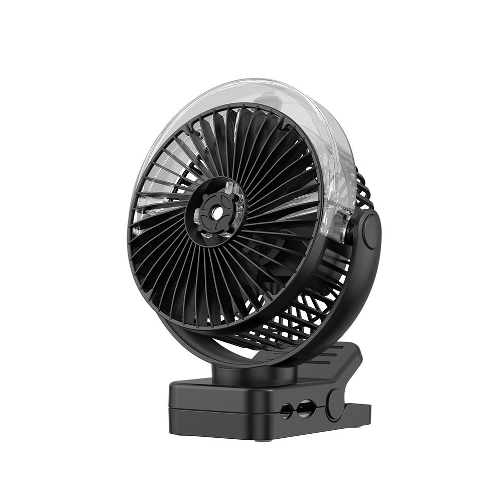 Madefan 8000mAh Clip-Ventilator: 2A Powerbank, Fernbedienung & 360°-Drehung