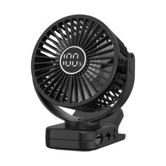 Titolo del prodotto Smile Lighting: Ventilatore portatile a clip con batteria da 8000 mAh, 3 velocità, ricarica USB, telecomando, luce LED, magnete da 40 kg per più scene - 596 g di peso leggero, 4 colori