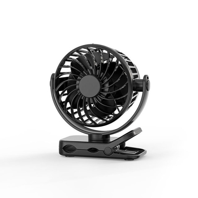 Madefan Mini-Clipventilator: 360°-Drehung, 4 Geschwindigkeitsstufen & 1500-mAh-Akku