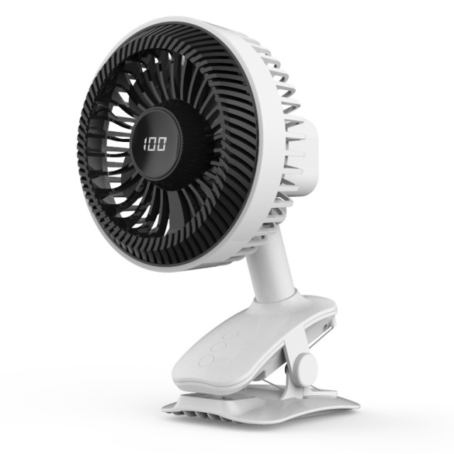 Madefan W003 Rechargeable Clip-On Desk Fan with 720° Rotation & 3 Speeds