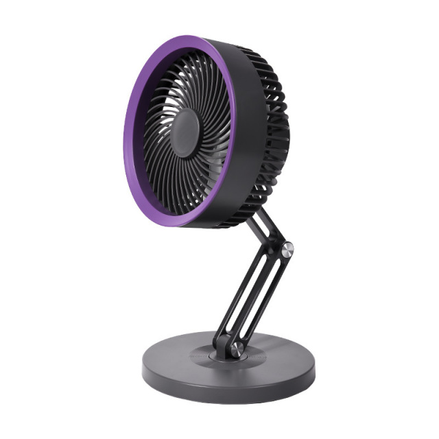Madefan Foldable Rechargeable Desk Fan with Adjustable Arm & 3 Speeds