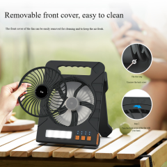 Madefan SM-F907 Solar-Campingventilator mit Mückenschutz und Timer