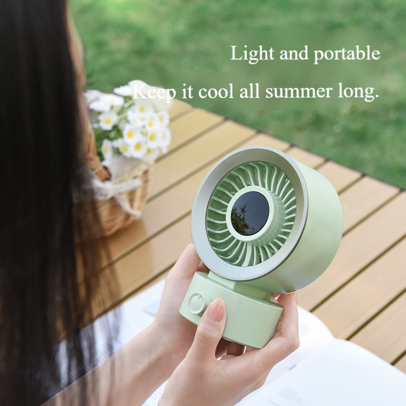 Madefan F43 Portable Desk Fan with LCD Display & Dual-Channel Airflow