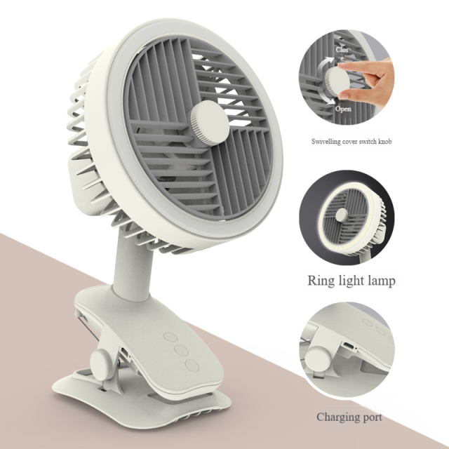 Madefan W23B Portable Tripod Fan with 3 Speeds & Long-Life Rechargeable Battery