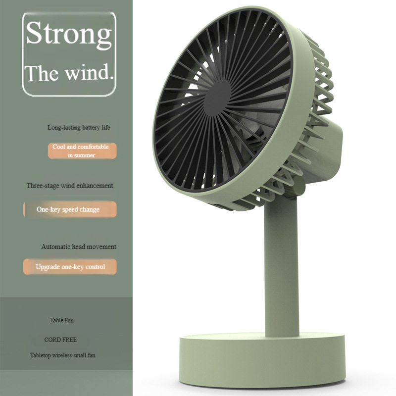 Madefan W3 Oscillating Portable Desk Fan with 3 Speeds & Brushless Motor