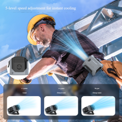 Madefan GF02 Industrial Waist Fan with 15000RPM Turbo & Power Bank