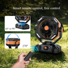 Madefan SM-F909 16000mAh wiederaufladbarer Campingventilator mit Fernbedienung und LED-Licht