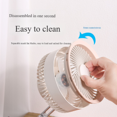 Madefan Foldable Rechargeable Desk Fan with Adjustable Arm & 3 Speeds