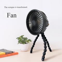 Madefan W23C Portable Flexible Tripod Stroller Fan with 3 Speeds & Quiet Motor