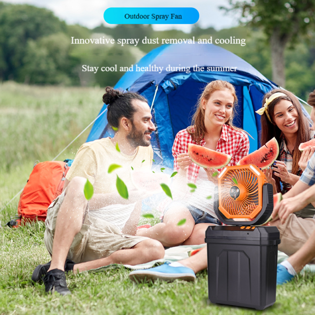 Ventilatore da campeggio nebulizzatore Madefan X18 da 20000 mAh con luce LED e telecomando