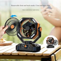 Madefan SM-F909 16000mAh wiederaufladbarer Campingventilator mit Fernbedienung und LED-Licht