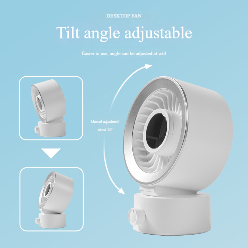 Madefan F43 Portable Desk Fan with LCD Display & Dual-Channel Airflow